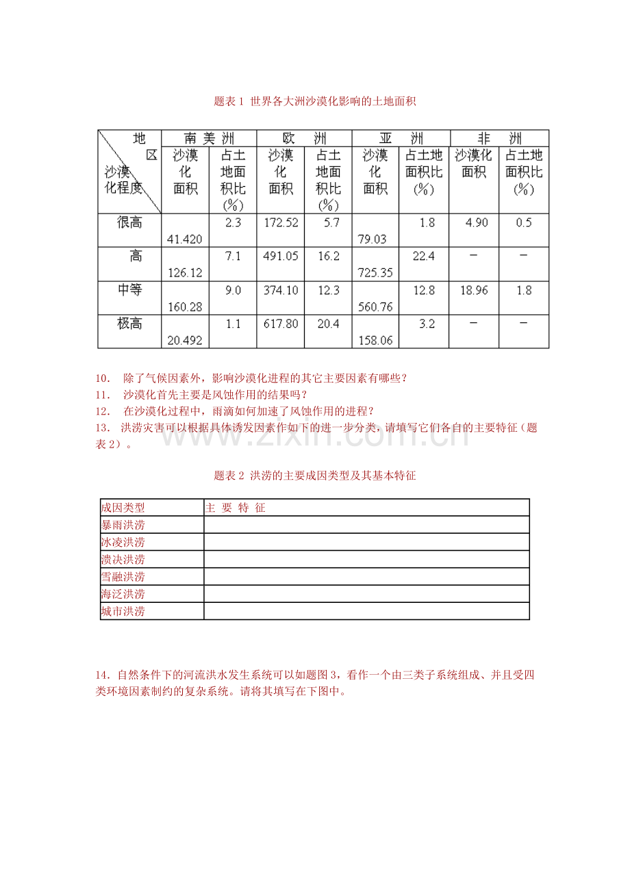 地球科学相关习题及答案.doc_第2页