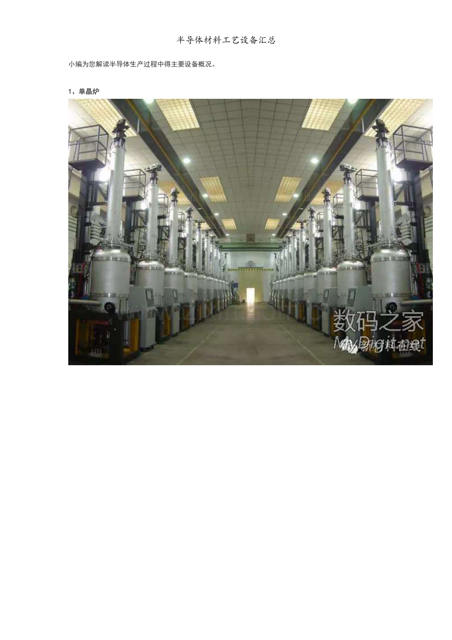 半导体材料工艺设备汇总.docx_第1页