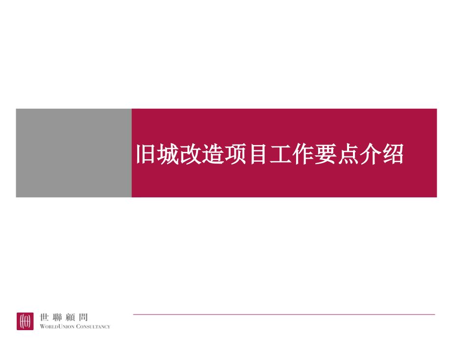 城市更新旧城改造项目工作要点.pptx_第1页
