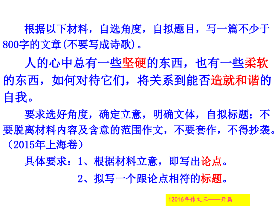 高考作文材料作文议论文的开篇技巧.ppt_第1页