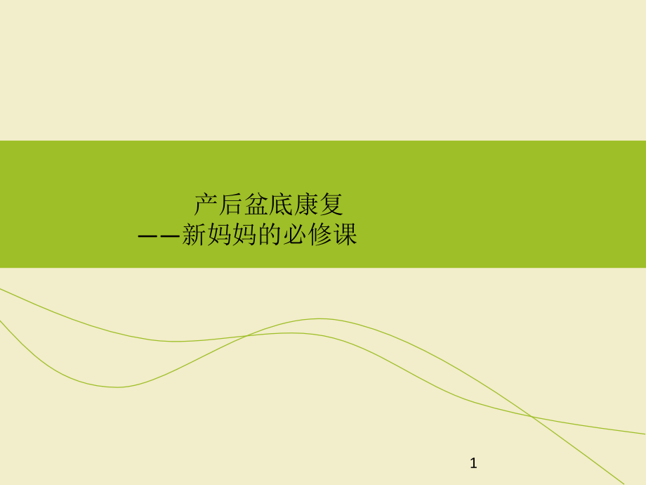 产后盆底康复课件.ppt_第1页