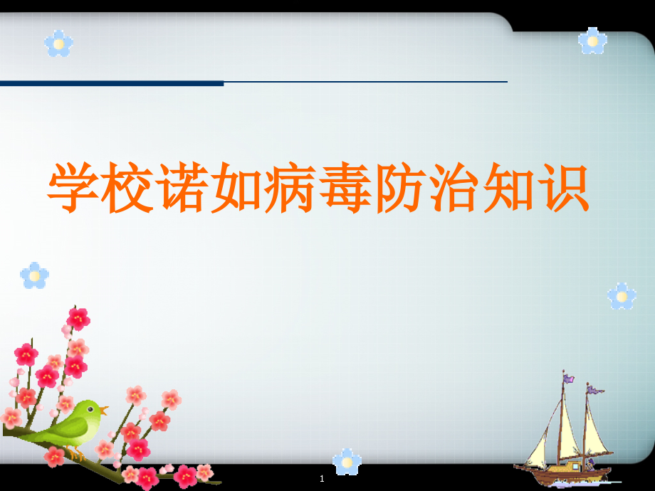 小学预防诺如病毒主题班会课件.ppt_第1页