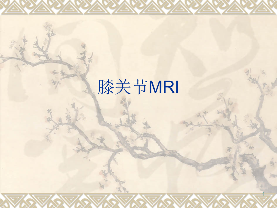 膝关节MRI核磁共振.ppt_第1页