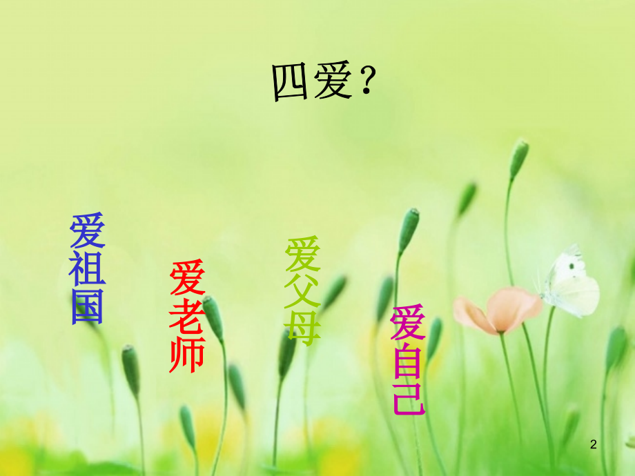 四爱主题教育班会.ppt_第2页