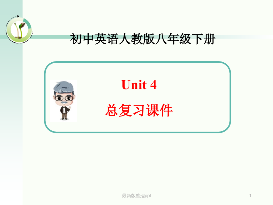 人教版英语八年级下册-Unit4总复习-(共20张).ppt_第1页