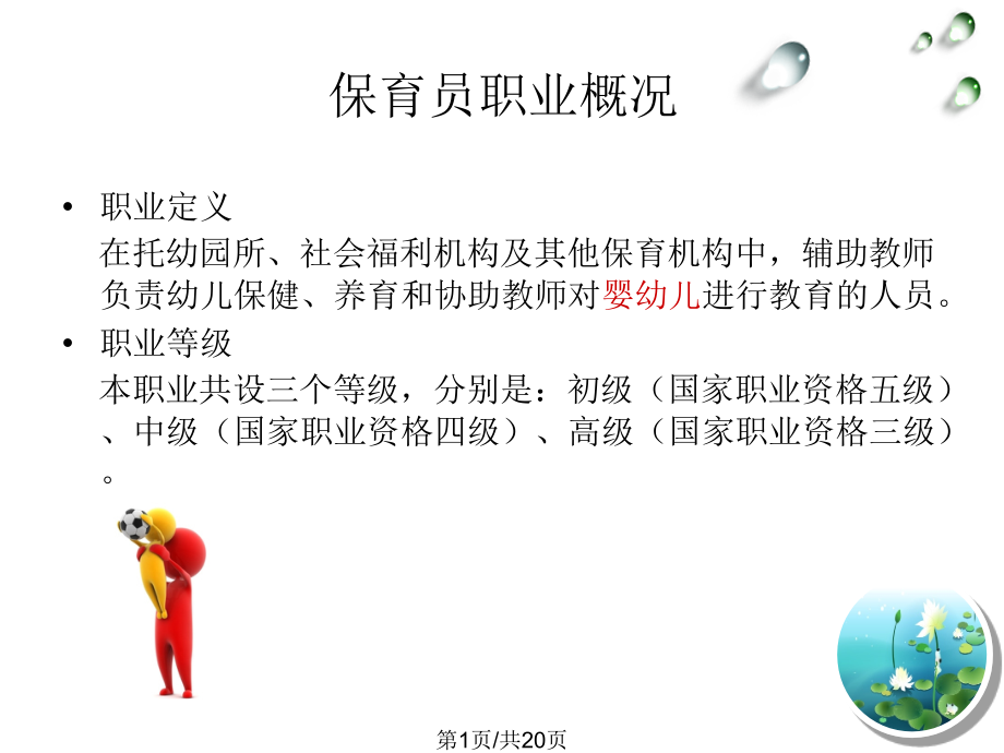 保育员职业介绍.pptx_第1页