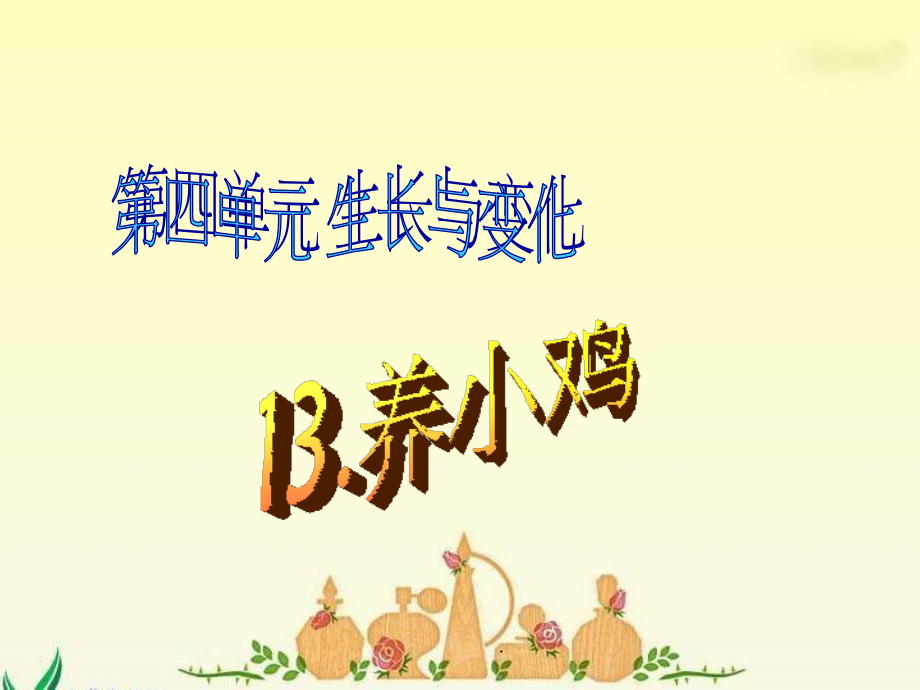 四年级科学下册养小鸡1.ppt_第1页