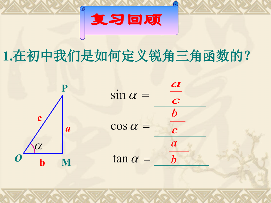 1.2.1-任意角的三角函数(优秀课件).ppt_第2页