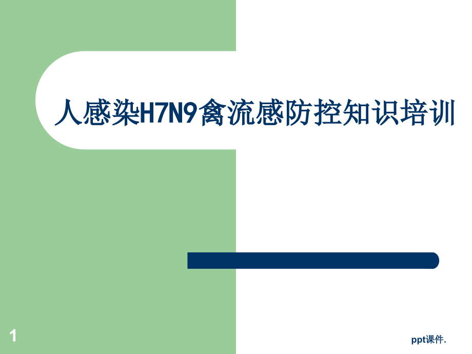 人感染H7N9禽流感防控知识培训课件.ppt_第1页