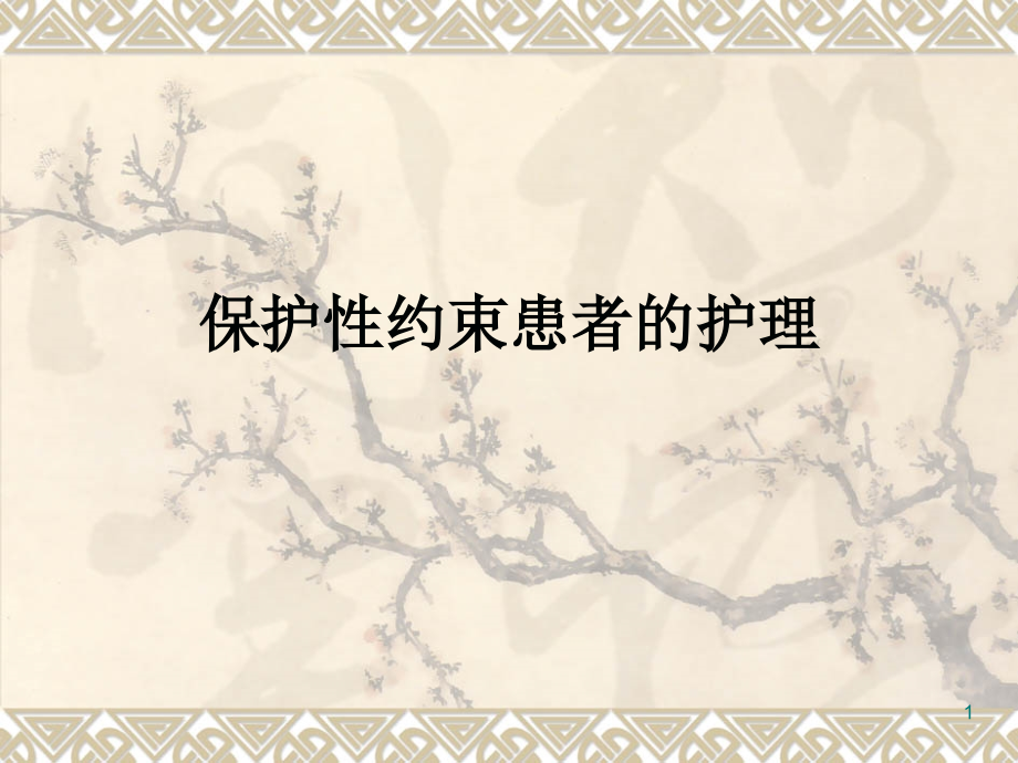 保护性约束患者的护理.ppt_第1页