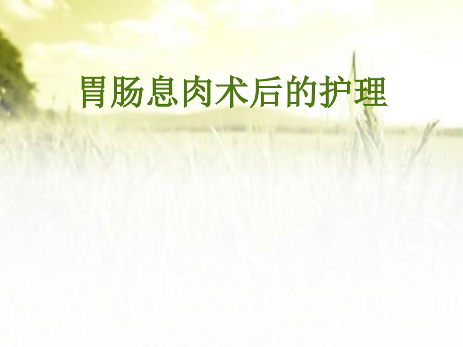 胃肠息肉术后的护理.pptx_第1页