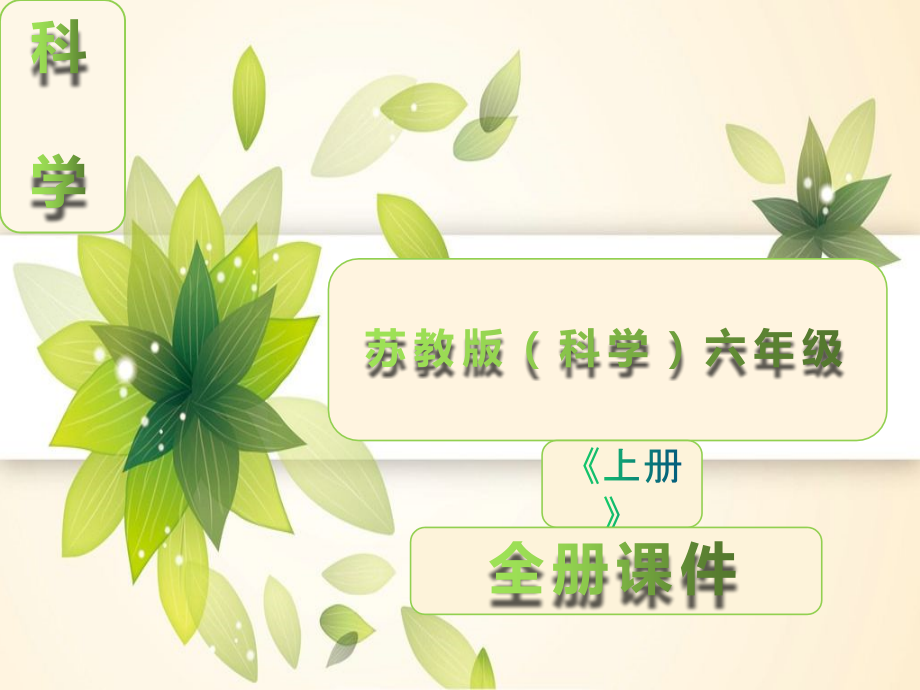 苏教版科学六年级上册全册全套课件.ppt_第1页