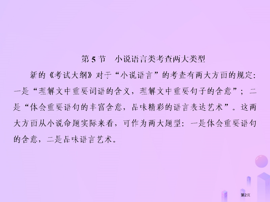 高考语文总复习第二部分现代文阅读专题二文学类文本阅读5市赛课公开课一等奖省名师优质课获奖PPT课件.pptx_第2页