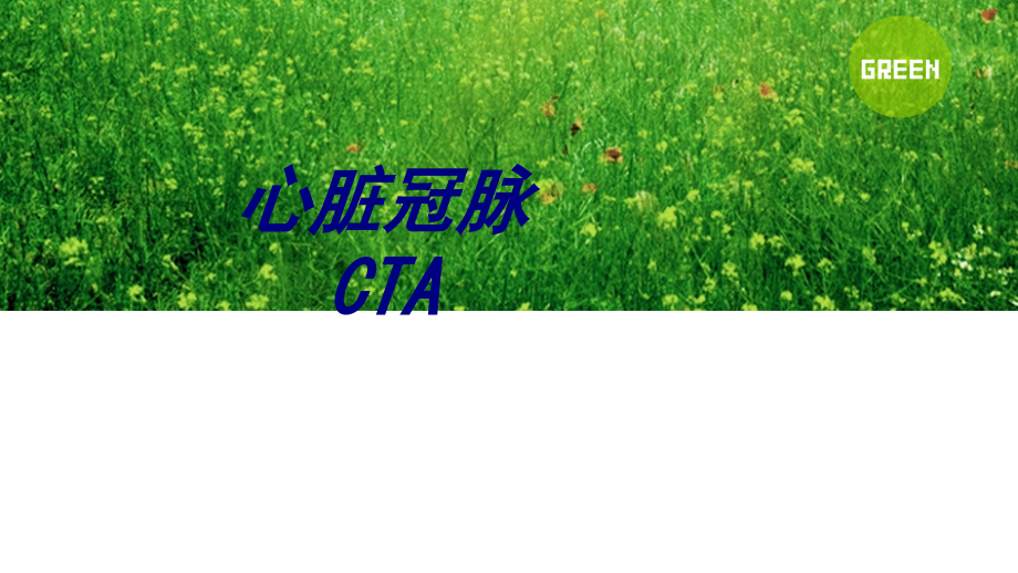 心脏冠脉CTA优质课件.ppt_第1页