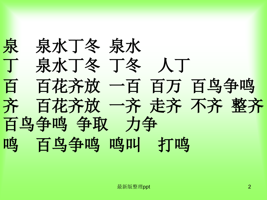 一年级下册语文总复习.ppt_第2页