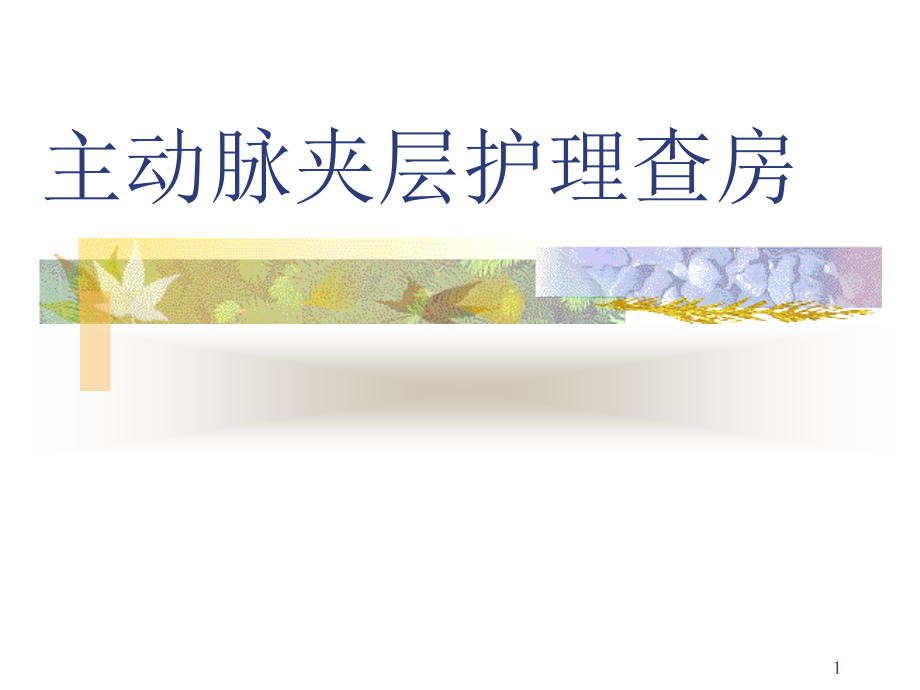 护理查房主动脉夹层课件.ppt_第1页