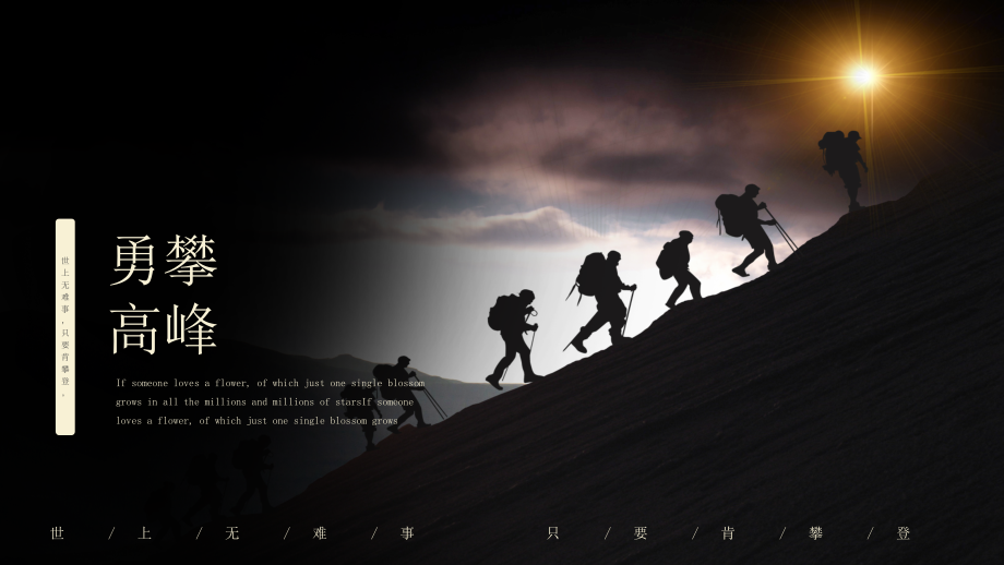 通用版模板：勇攀高峰总结计划.pptx_第1页