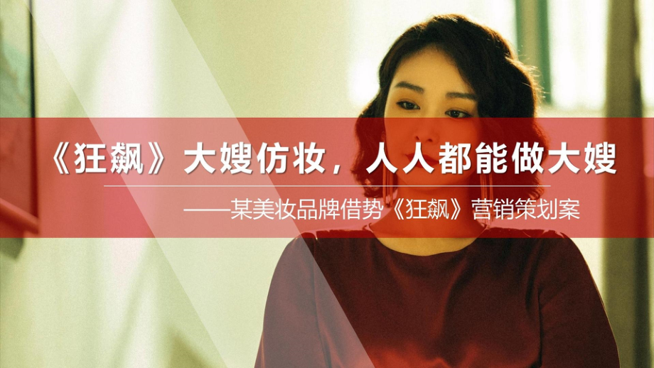 《狂飙》大嫂仿妆借势营销策划案.pptx_第1页