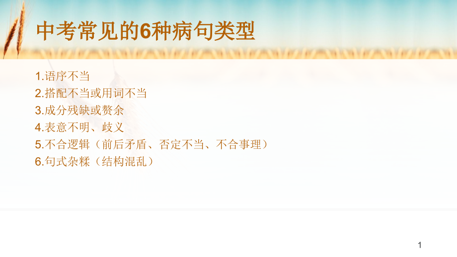 中考常见的种病句类型.ppt_第1页