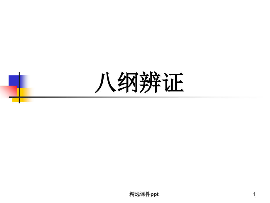 八纲辨证讲稿.ppt_第1页