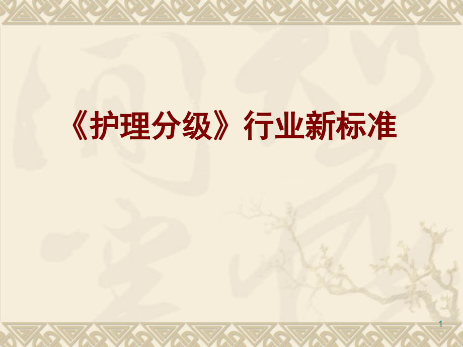 护理分级行业新标准.ppt_第1页