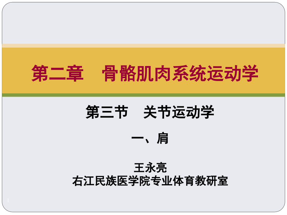 关节运动学肩关节.ppt_第1页