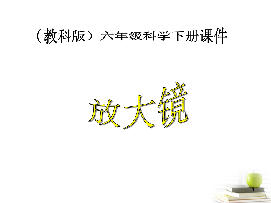 六年级科学下册放大镜3教科版.ppt_第1页