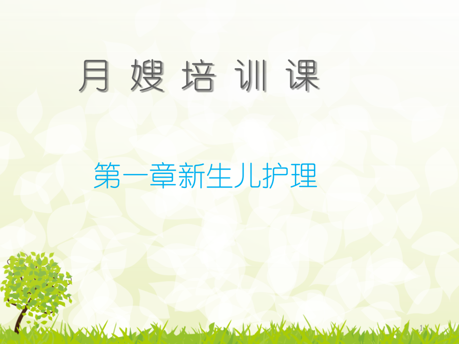 月嫂培训课程新生儿.ppt_第1页