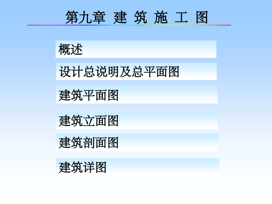 建筑工程制图完整-第九章-建筑施工图.ppt_第1页