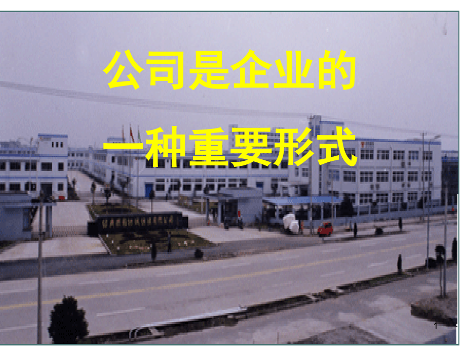 公司是企业的一种重要形式.ppt_第1页