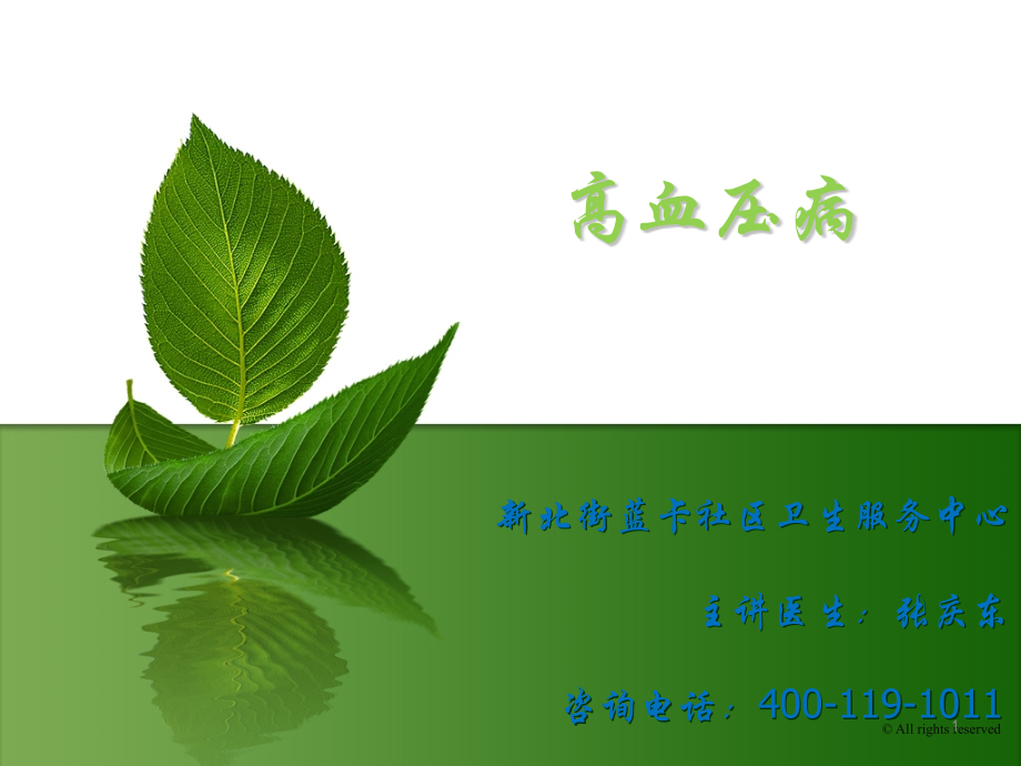 张庆东高血压病.pptx_第1页