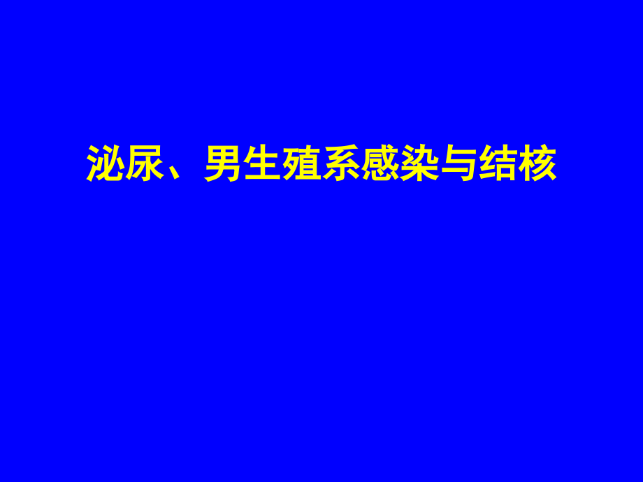 泌尿生殖系系感染与结核-PPT医学课件.ppt_第1页