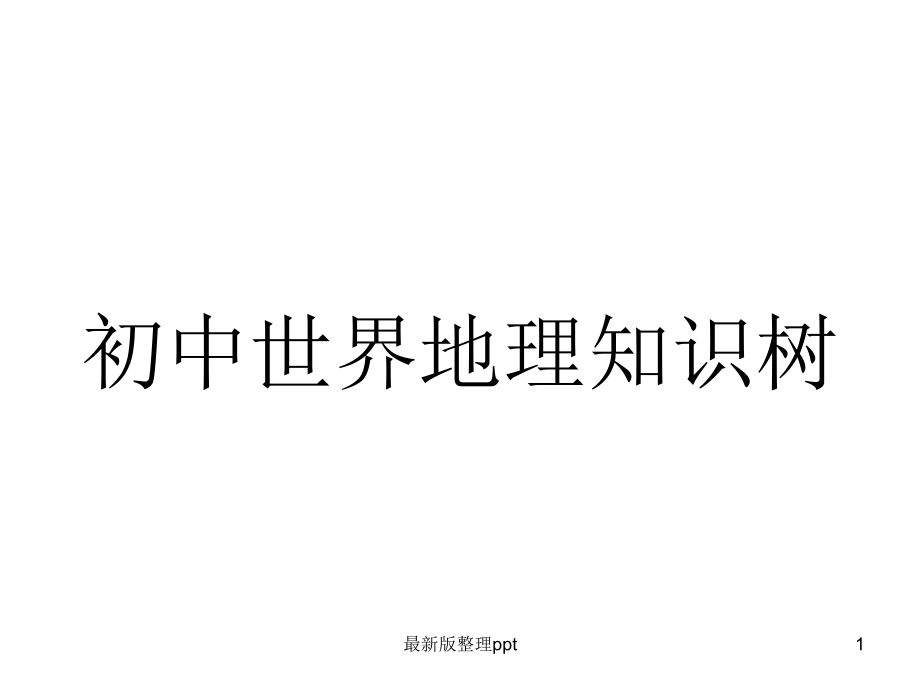 世界地理知识树.ppt_第1页