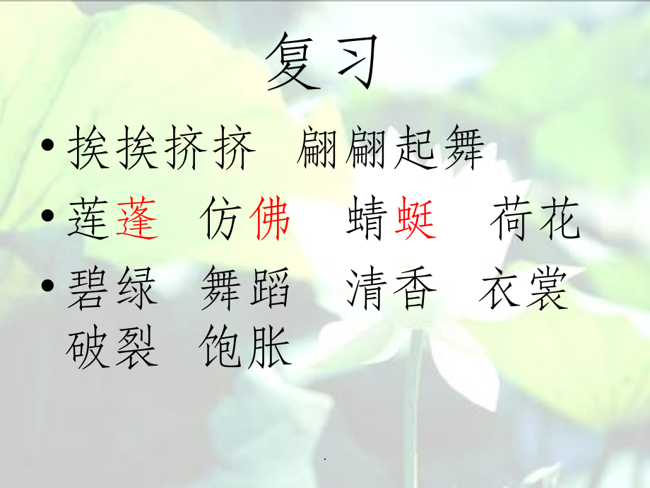 三年级下册第三课荷花.ppt_第2页
