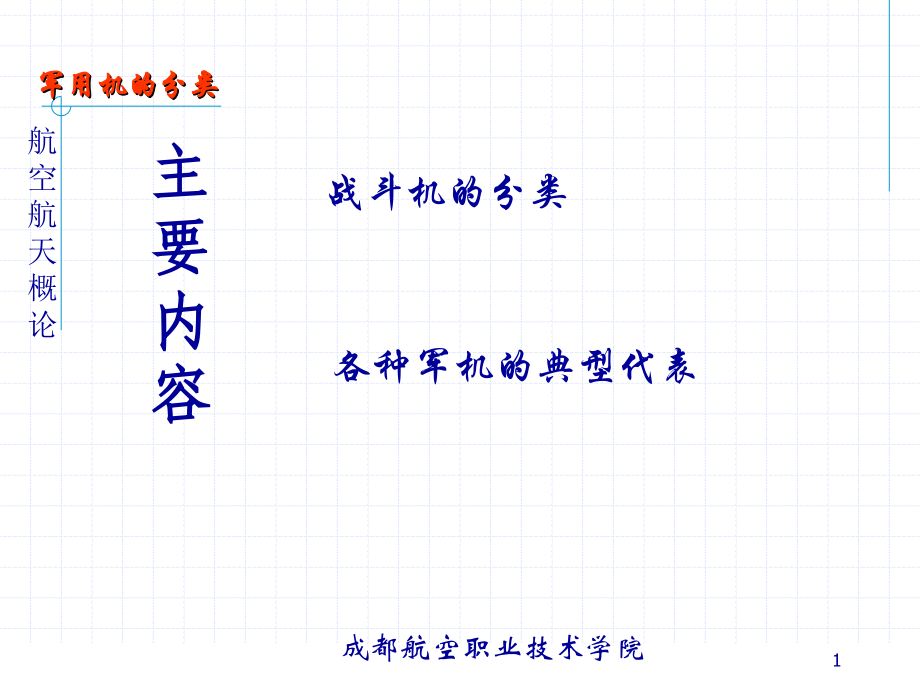 军用飞机PPT课件.ppt_第1页