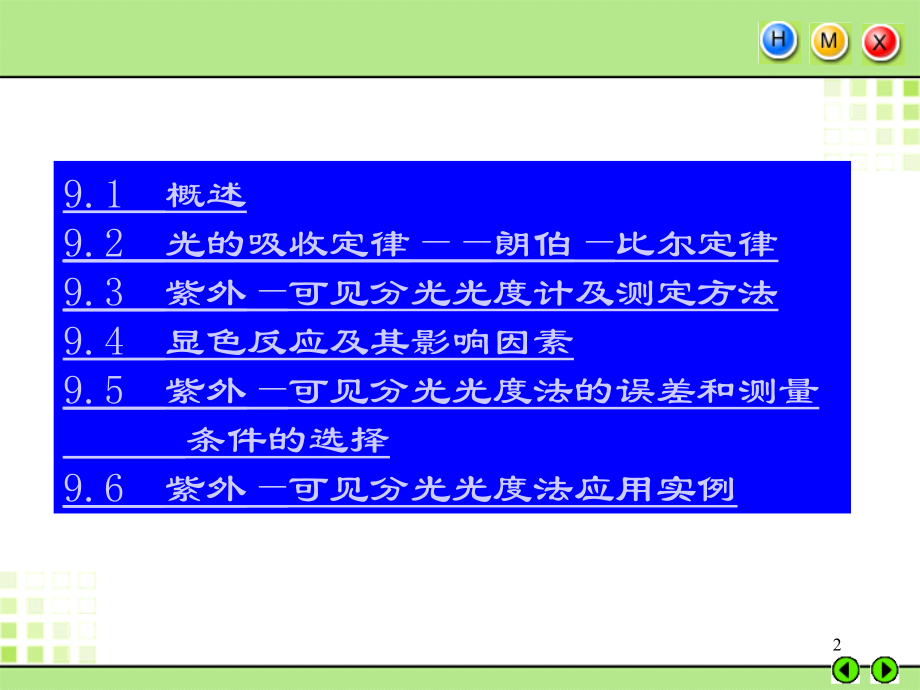 第九章 紫外—可见分光光度法.ppt_第2页