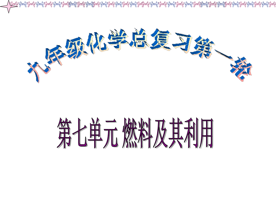 九年级化学第七单元燃料及其利用复习课件.ppt_第1页