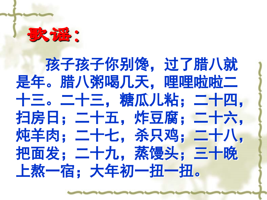 花滩小学六年级下册第六课北京的春节课件_.ppt_第2页