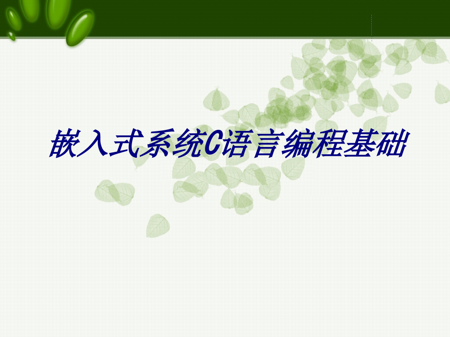 嵌入式系统C语言编程基础专题培训课件.ppt_第1页