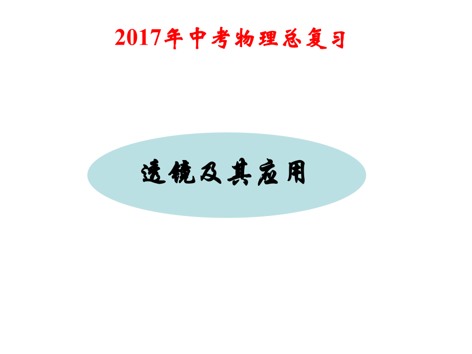 透镜及其应用单元复习.ppt_第1页