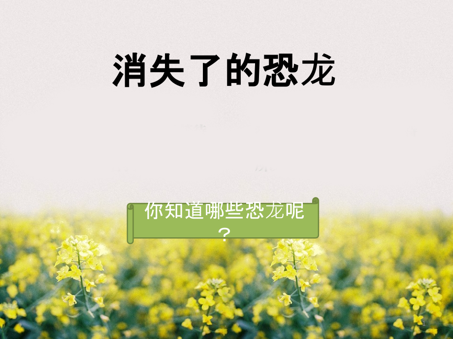 消失了的恐龙PPT课件.ppt_第1页