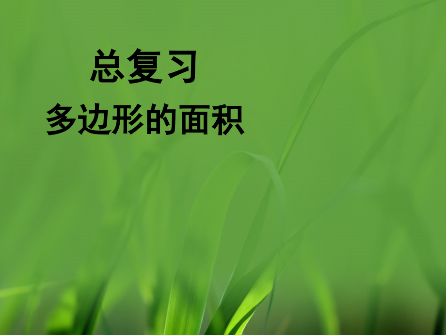 《总复习(多边形的面积)》参考课件.ppt_第1页