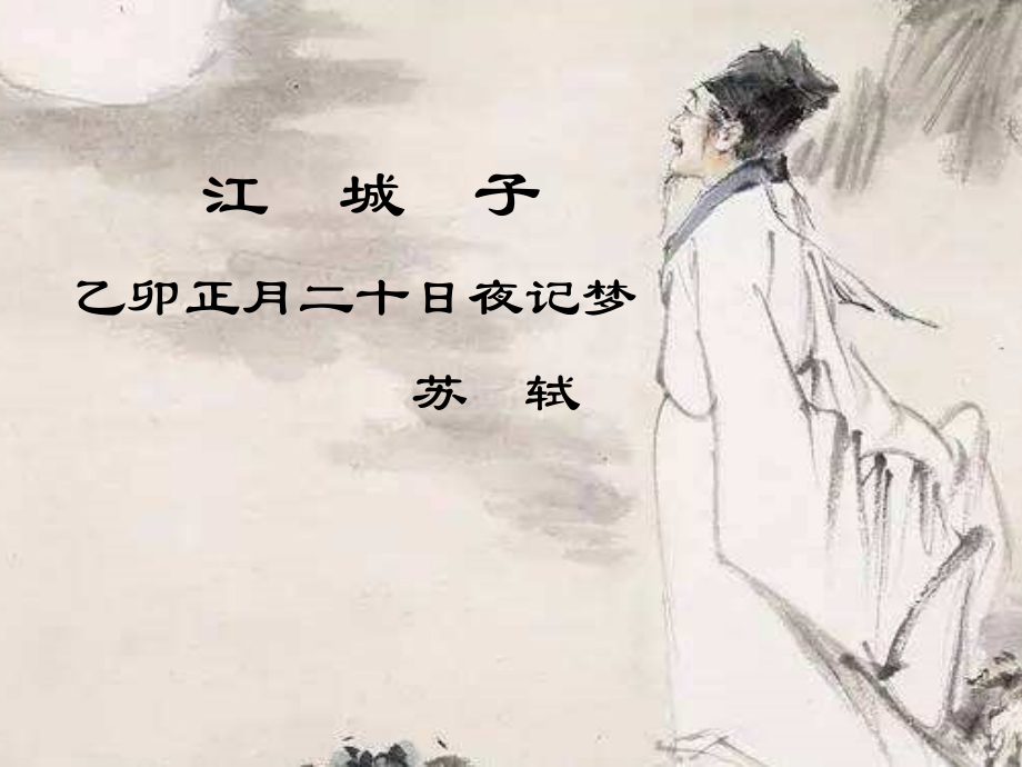 江城子乙卯正月二十日夜记梦.pptx_第1页