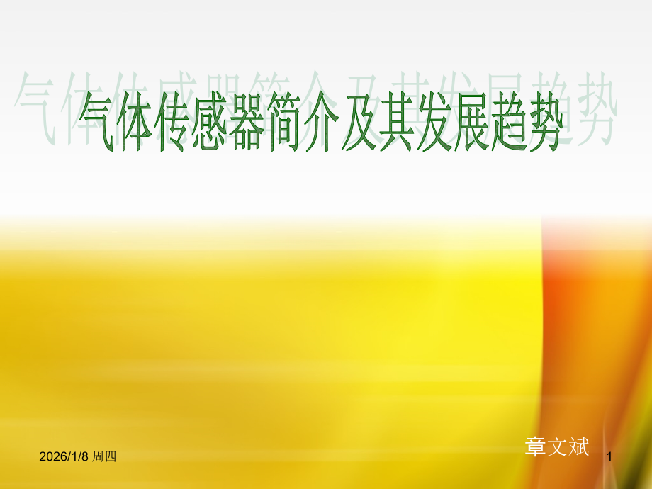 气体传感器综述论文.ppt_第1页