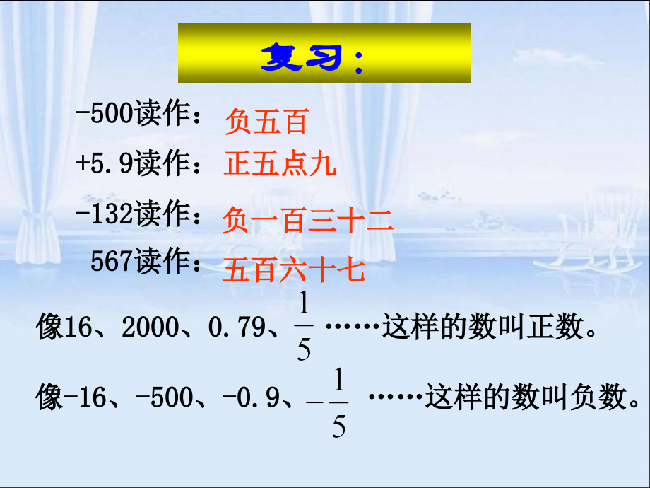 人教版六年级数学下册第一单元第二课时_比较正数和负数的大小.ppt_第2页