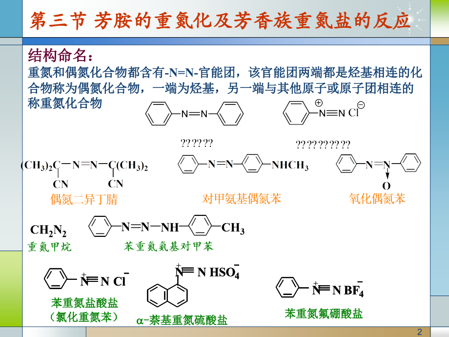 第十四章 含氮化合物-芳香族重氮盐.ppt_第2页