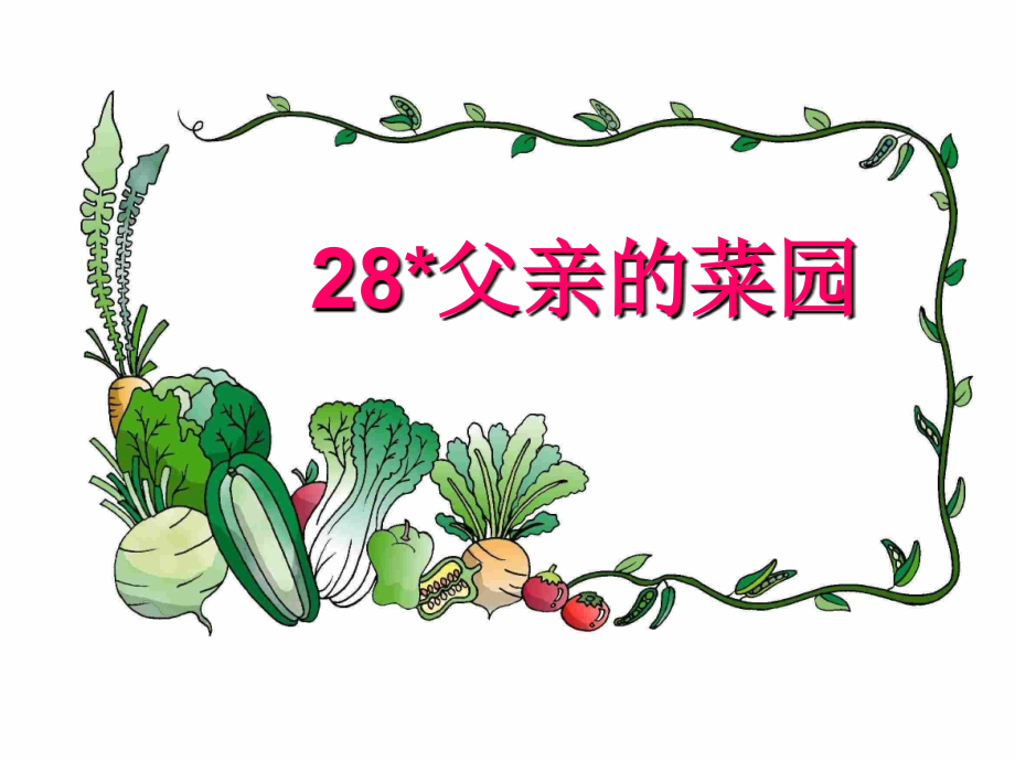 上金小学父亲的菜园.ppt_第1页