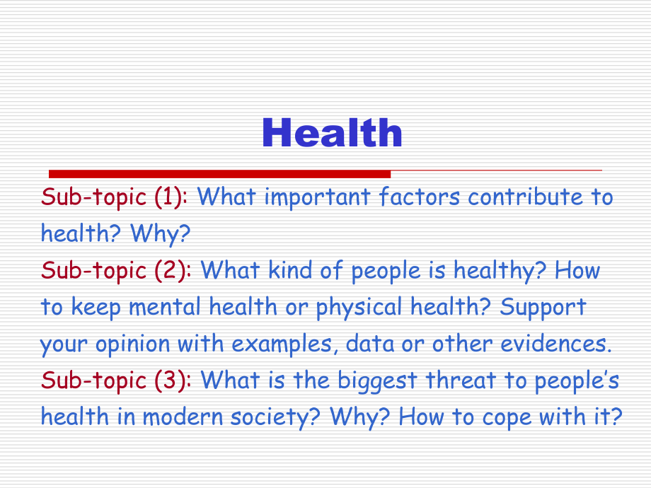 topic 2-health.ppt_第1页