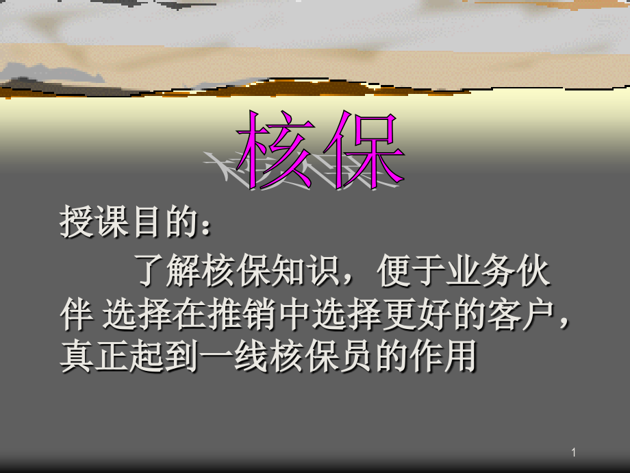 核保、理赔、保全知识-.ppt_第1页