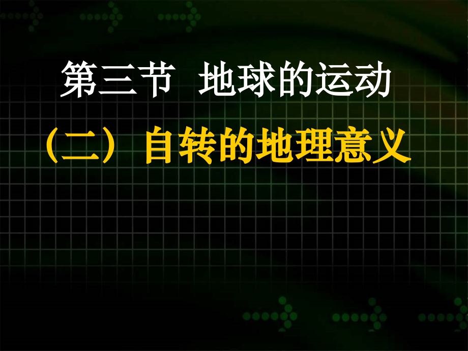 地球自转的地理意义 2.ppt_第1页